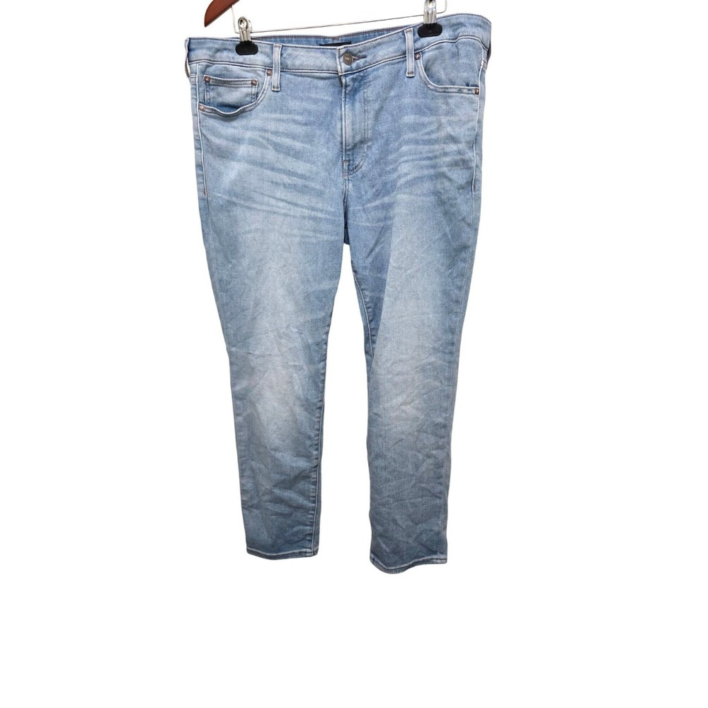 Express Men's Light Wash Denim Jeans Size 36 x 30 Slim Fit Stretch